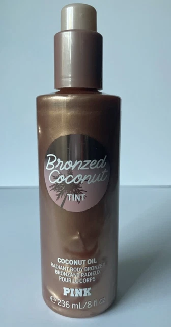 VICTORIAS SECRET PINK BRONZED COCONUT OIL TINT RADIANT BODY BRONZER 8 oz New