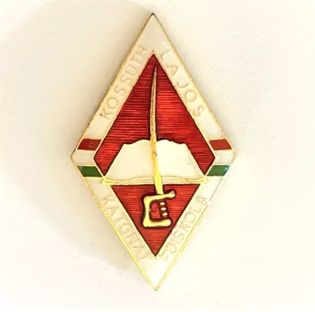 PEOPLE'S Republic Of Hungary. Kossuth Lajos Military College Badge ( Hun BADGE44