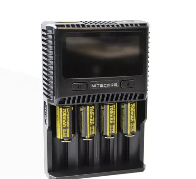 NITECORE SC4 Superb Chargeur Eu Rechargeable Batterie Ladegerat LI-ION / Nimh 2