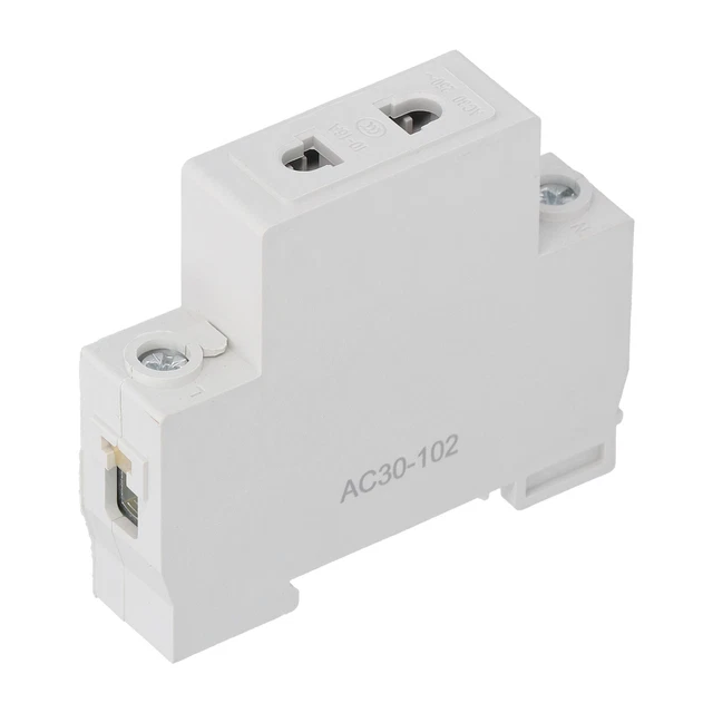 12 Pièces AC30-102 Din Monté Sur Rail Monophasé Prise De Courant