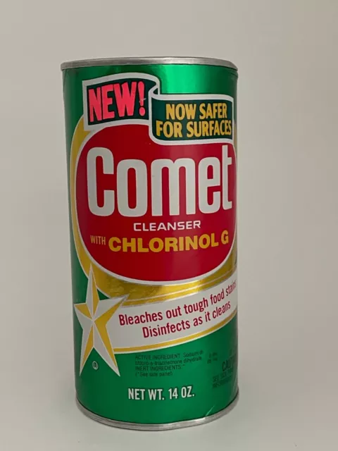Vtg Comet Cleanser Cleaner Chlorinol G New Sealed 14 oz Prop 80’s