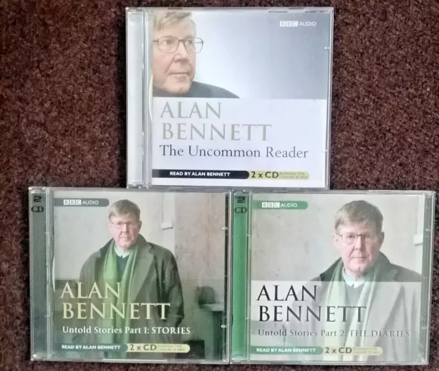Untold Stories Part 1+2,and The Uncommon reader- Alan Bennett CD-Audio Books