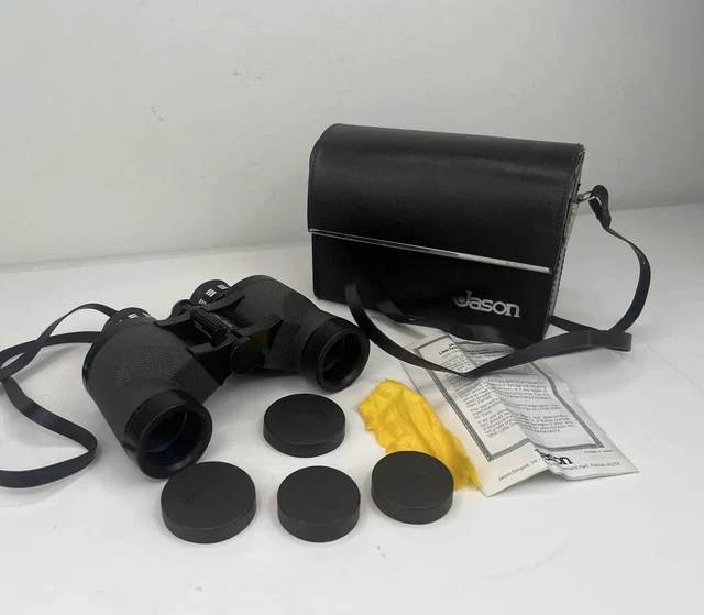 JASON 7X35 SUPER Wide Angle model 138 Binoculars /Case / Lens