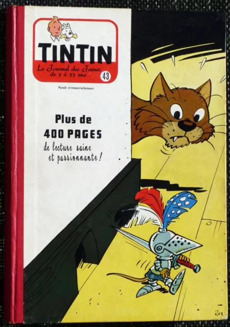 Reliure Album TINTIN n° 43 TBE (éd. belge 1959)