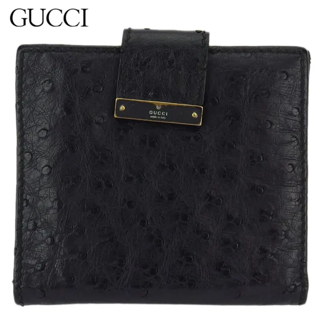 [Japan Used Wallet] Gucci Hook Wallet Brand Bi-Fold Women Mens Outlet Springlife