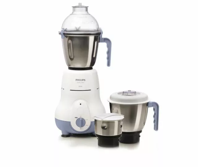 Philips 600-Watt Simplement Silencieux Vertical Mixeur Broyeur Avec 3 Blanc Gris 3