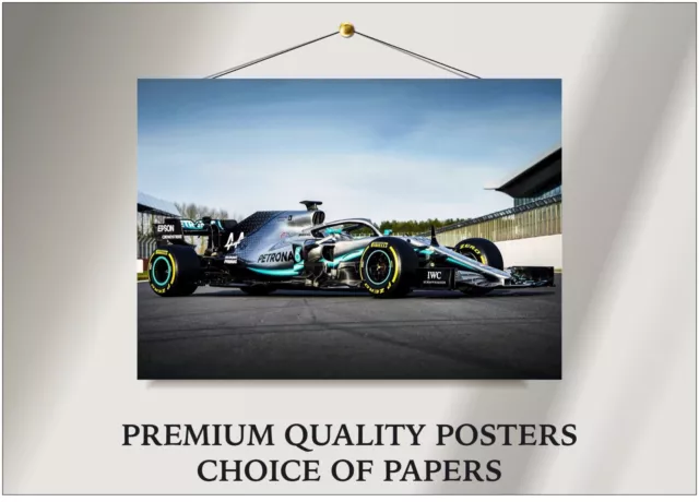 Mercedes AMG F1 W10 Autokunst Großes Poster Druck Geschenk A0 A1 A2 A3 A4 Maxi