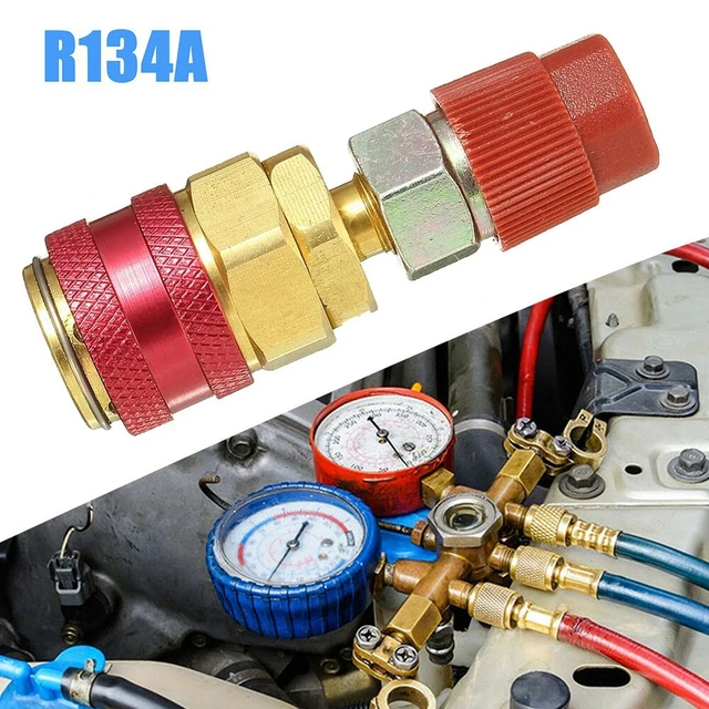 PRATIQUE KIT R134A Coupleur Rapide Adaptateur Voiture Air-Conditioning ...