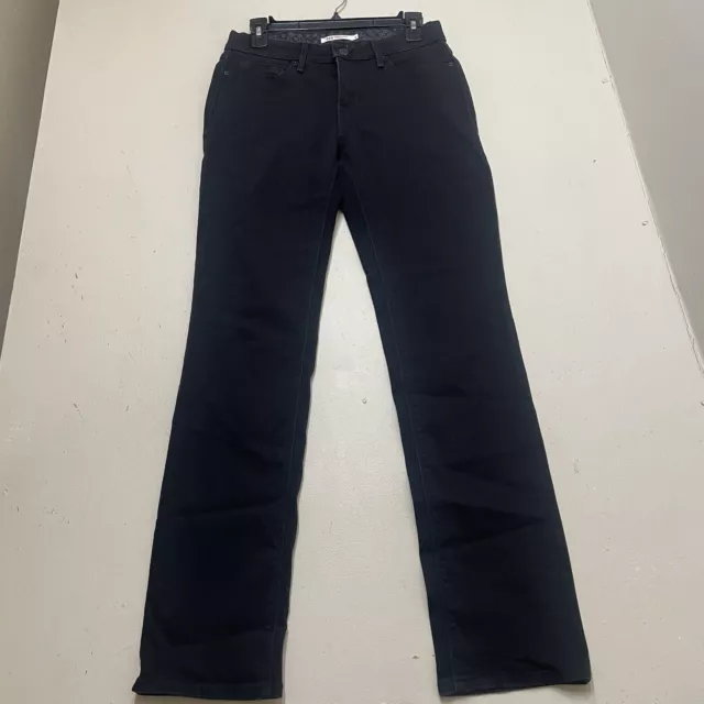 Levi's 525  Perfect Waist Straight Leg Women's Black Denim Pants Size 6M