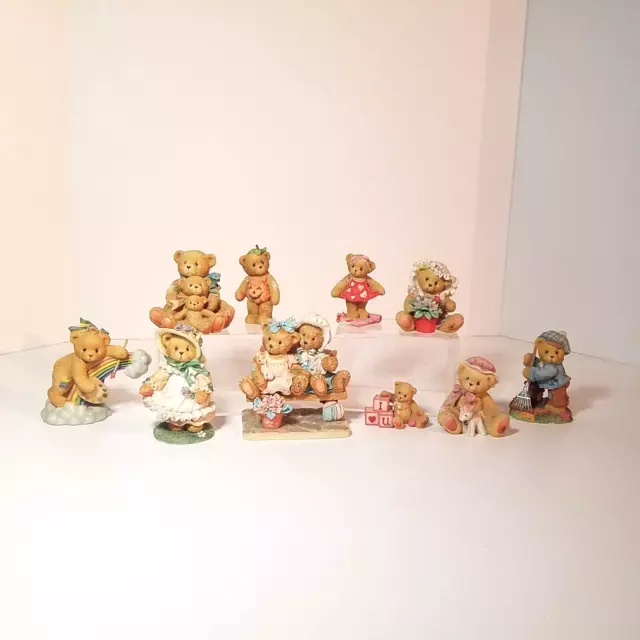 Cherished Teddies Lot of 10, No Boxes, Figures, Holiday Figurines, Home Decor