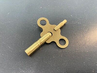 Seth Thomas Antique Clock Key 6/4 for #89 Movement New Brass Double End