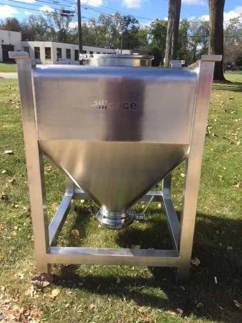 Alliance 500 Liter Ibc Stainless Steel Bin Great Condition Pharmaceutical / Food