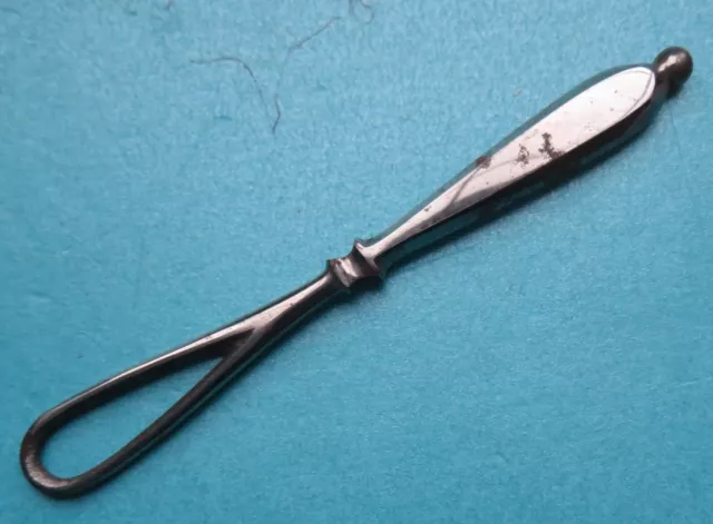 Antique Early 19Th C Steel Ribbon Threader