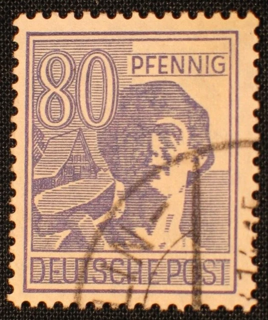 Alliierte Besetzung, Gemeinschaftsausgaben, Plattenfehler Nr. 957 II gestempelt