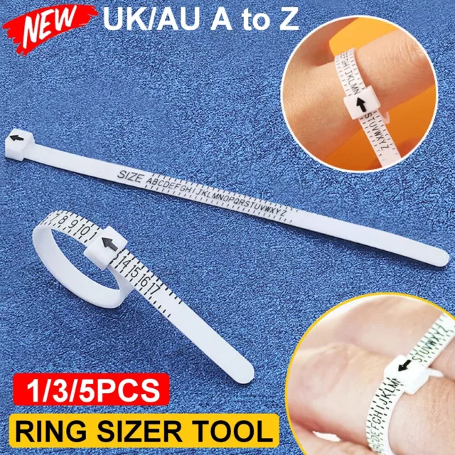 Ring Sizer Size Tool Check your Size Finger Gauge Measurement Sizes UK/AU A to Z