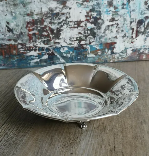 830 Silber Schale / 106 Gramm - TOP / Art Deco danish design silver bowl