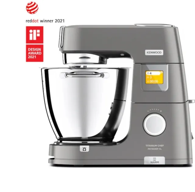 Kenwood Titanium Chef Patissier XL 1400W Küchenmaschine - Silber 7L + 2.Schüssel