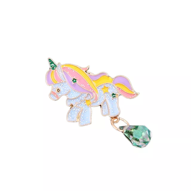 Lovely Colorful Unicorn Brooches Cartoon Flying Horse Lapel Pin Brooch Jewelry