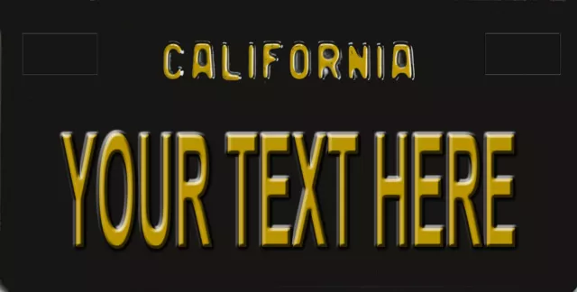 Custom Retro California License Plate Personalize You Pick text