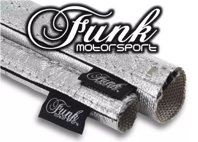 Silver Heat easy fit Heat Sleeving 15mm (Dia.) X 0.5m Length by Funk Motorsport