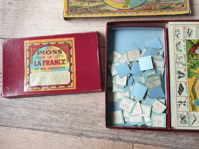 Rare Loto des Départements et de leurs Produits – Jeu