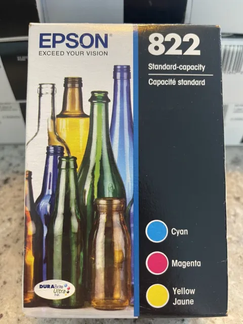 Epson 822 Standard Capacity Ink Cartridges Set Of 3