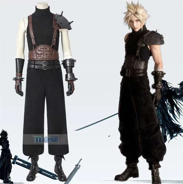 FINAL FANTASY VII Remake Cloud Strife Cosplay Armor Outfit Halloween ...