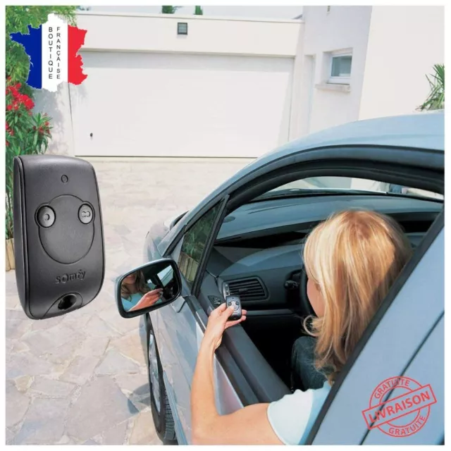 Somfy Télécommande Keytis 2 Canaux Commande 2 Moteurs RTS Portail Porte Garage