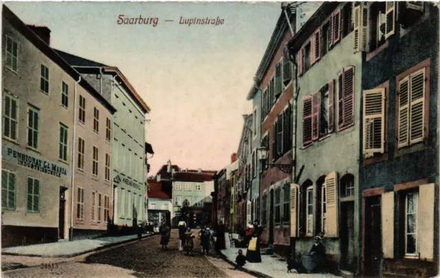 CPA AK SARREBOURG - SAARBURG i.L. - Lupinstrasse (388038)