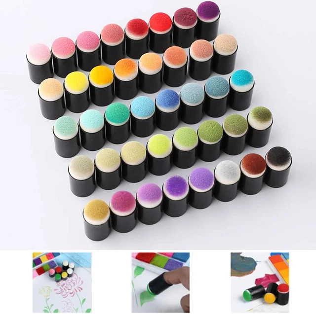 Finger Sponge Daubers With Storage Box 6PCS – Soto Studios