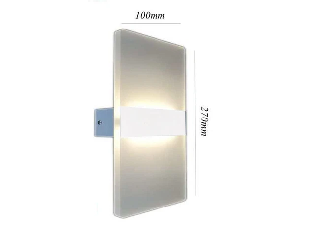 Applique Led Da Parete Casa Arredo Moderno Lampada 4000K 16W Luce Naturale Muro