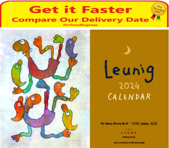 2025 MICHAEL LEUNIG A4 Size Wall CALENDAR The Age The Sydney Morning