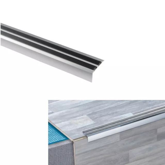 Stair Nosing Edge Trim - Aluminium Anti Slip Step Edging Strip for Stair 900mm
