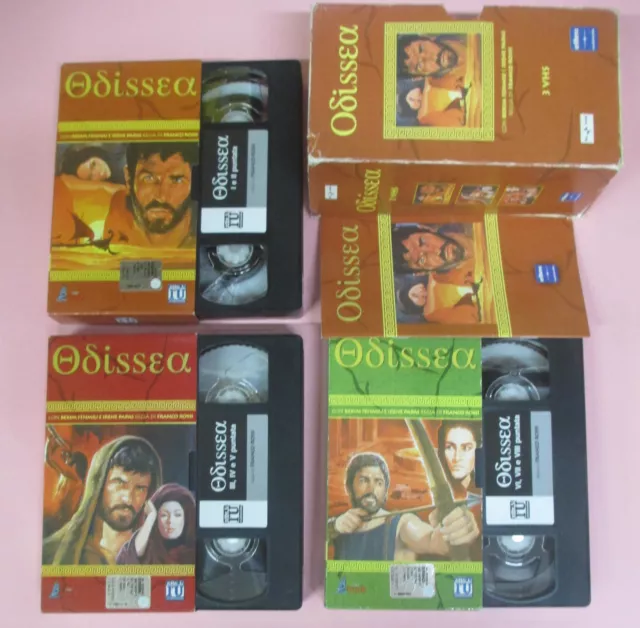 3 VHS*film ODISSEA Bekim Fehmiu Irene Papas Franco Rossi L'UNITA' (F165*) no dvd