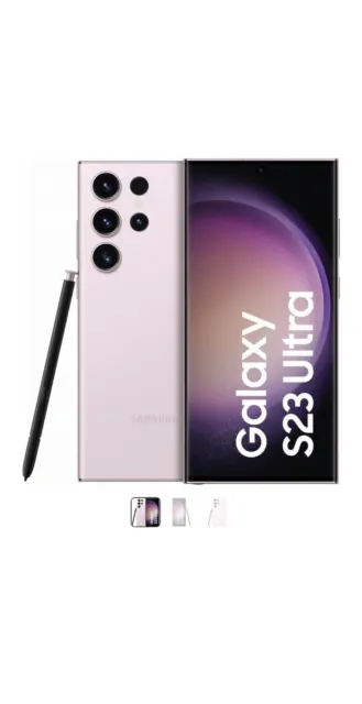 Samsung Galaxy S23 Ultra 256GB 5G Mobile Phone - Lavender SM-S918BLIDEUB