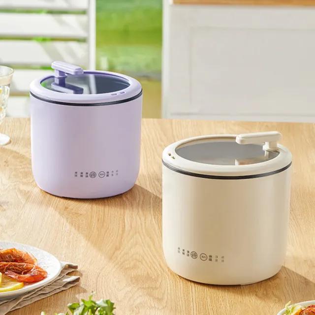 Mini Rice Cooker 6h Reservation Safe Cooking Mini Rice Heater Cooker(Purple) LT