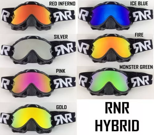 Remplacement Rip N Roll RNR Motocross MX Lunettes Miroir Lentille Pour Hybrid