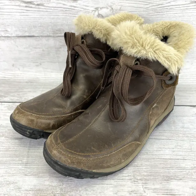 MERRELL ANKLE BOOTS Women's 9.5 Bitter Chocolate Misha Faux Fur ...