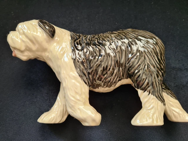 Heredities,Creamware Old English Sheepdog Figure
