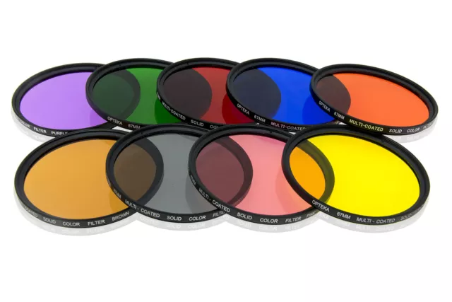 Opteka 58mm 9-Piece HD Multicoated Solid Color Special Effect Filter Kit Set 3