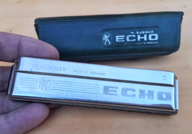 Ancien harmonica  Echo de Hohner Made in Germany