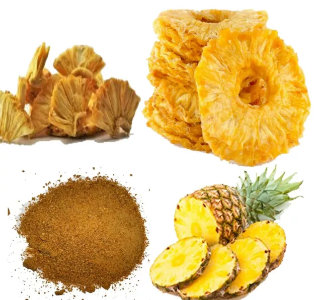 Dried organic pineapple fruit powder/flour/Tidbits/Rings premium grade A Quality