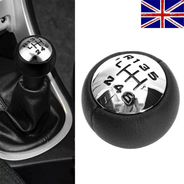 For Peugeot 307 308 407 3008 5008 807 Black Gear Stick Shift Knob ABS 6 Speed