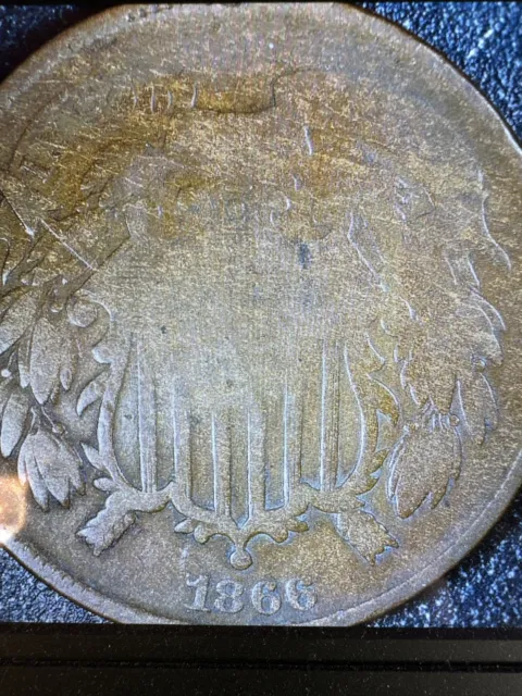 1866 Two Cent Piece 2c Better Grade Union Shield