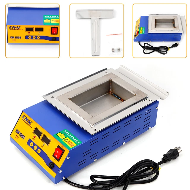 Digital Control Preheating Soldering Tin Molten Tin Furnace Solder Pot 900W 110V