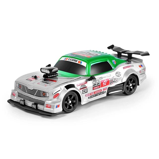 Auto Telecomandata Per Bambini: 4WD 1:24 RC Drift Car, 18km/h, 2.4Ghz, Luci LED, 2 Batterie - Regalo Per Bambini 3-8 Anni