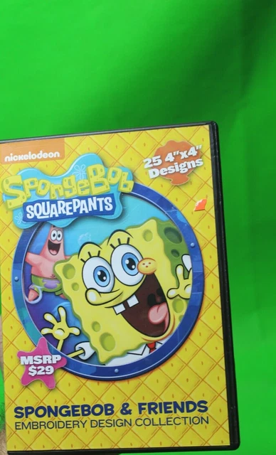 Pantalones cuadrados Brother SANICKSB Nick Bob Esponja PES máquina bordado diseños CD
