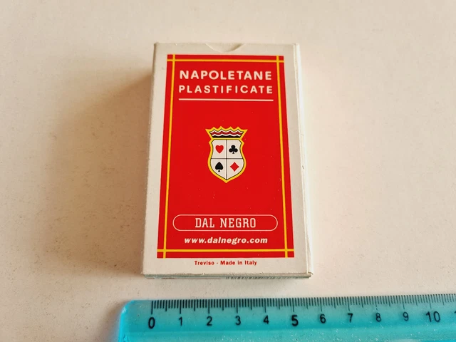 Cartes De Jeu Scellé Napoletane Dal Negro Originelle Vintage à Jouer Nouveau