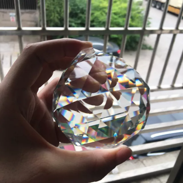 50MM FENG SHUI HANGING CRYSTAL BALL Sphere Prism Rainbow Suncatcher Pendant DIY