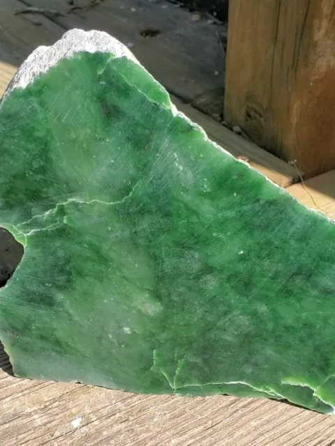 Siberian Dark Green Jade Rough, 3lbs 15oz